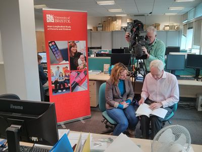 John Henderson being interviewed by the BBC for 'So I Can Breathe' series of programmes about the effects of air pollution on health. 